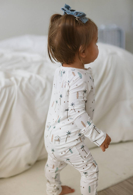 Beach Bum Zip Pajamas