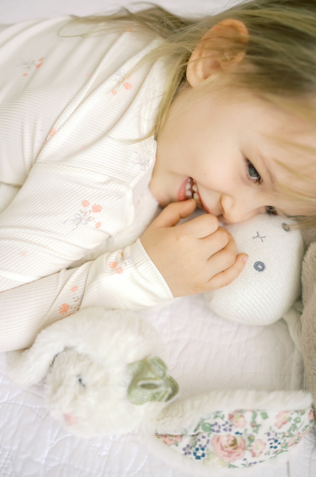 Bowquet Ribbed Bamboo Pajama Set