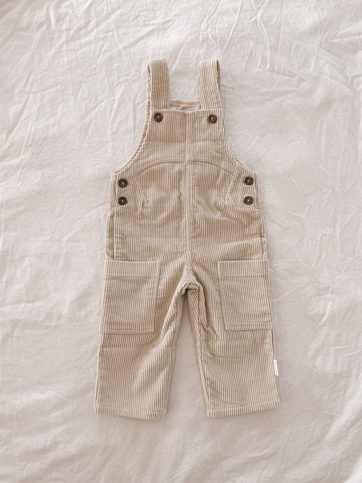 Corduroy Overalls - Oat