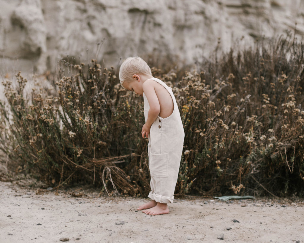 Corduroy Overalls - Oat