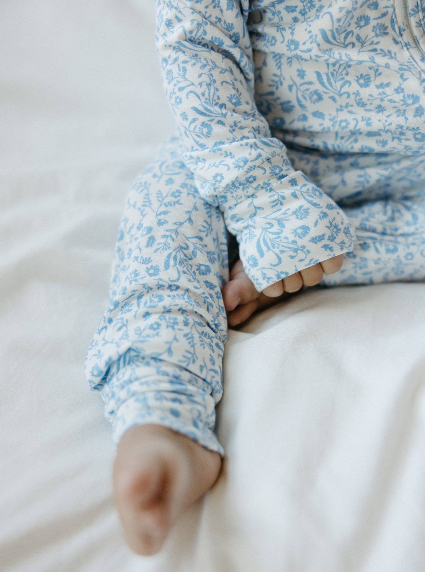 Swedish Floral Zip Pajamas