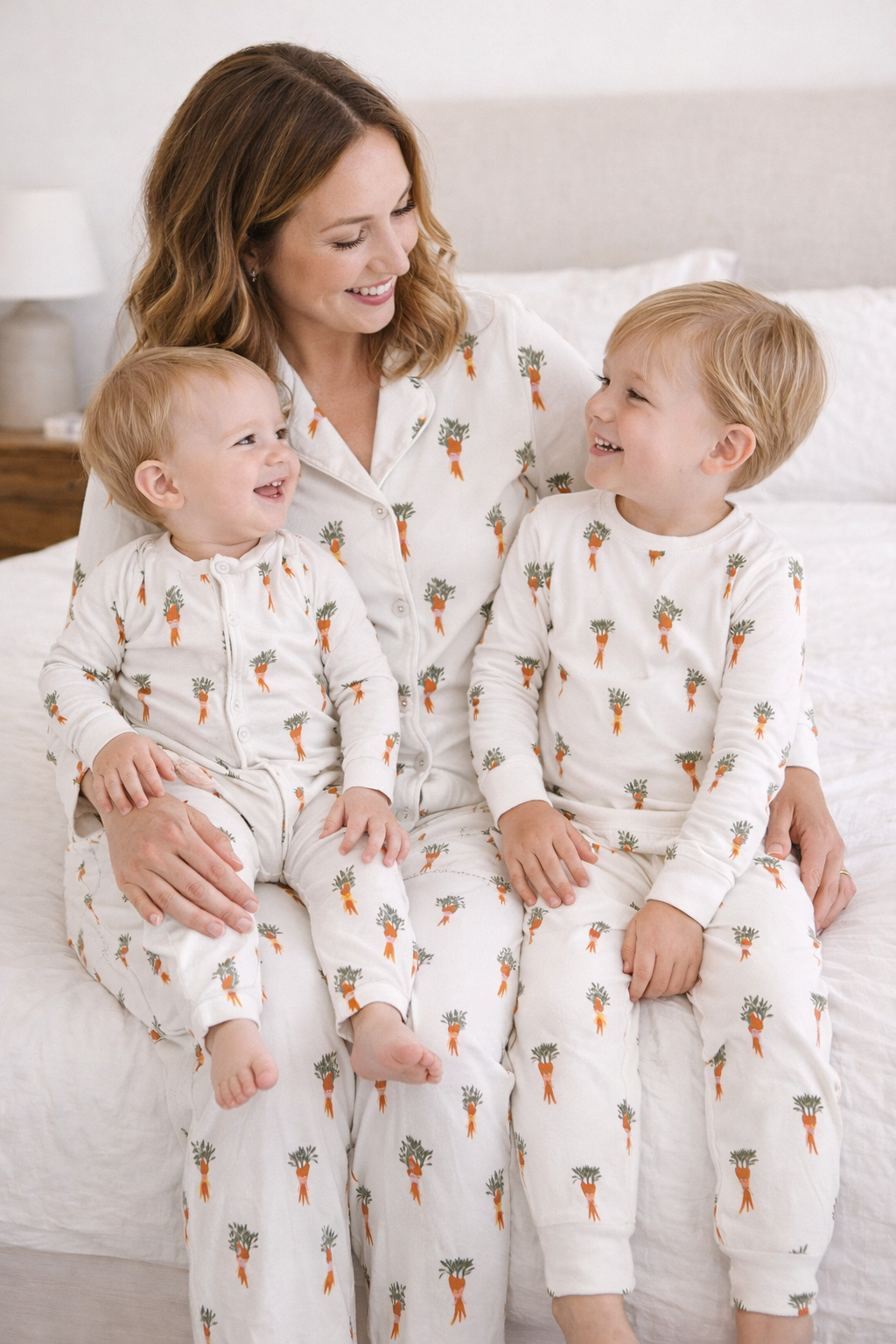 Cuddly Carrots Bamboo Pajama Set