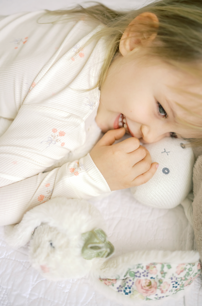 Bowquet Ribbed Bamboo Pajama Set