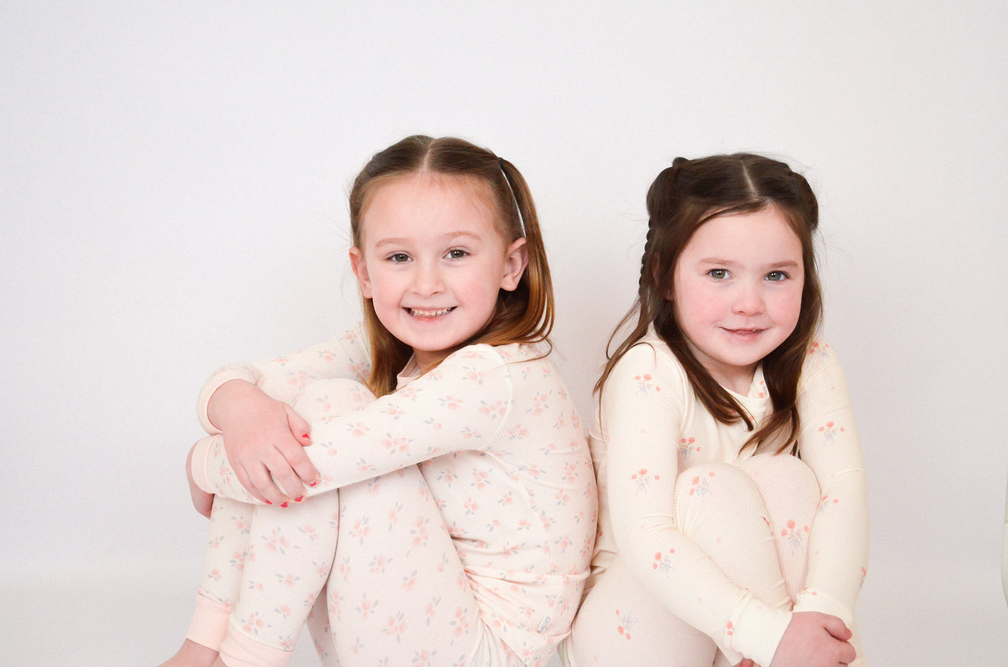 Ellie Floral Ribbed Bamboo Pajama Set