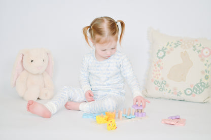 Sky Bunny Hop Pima Cotton Pajamas