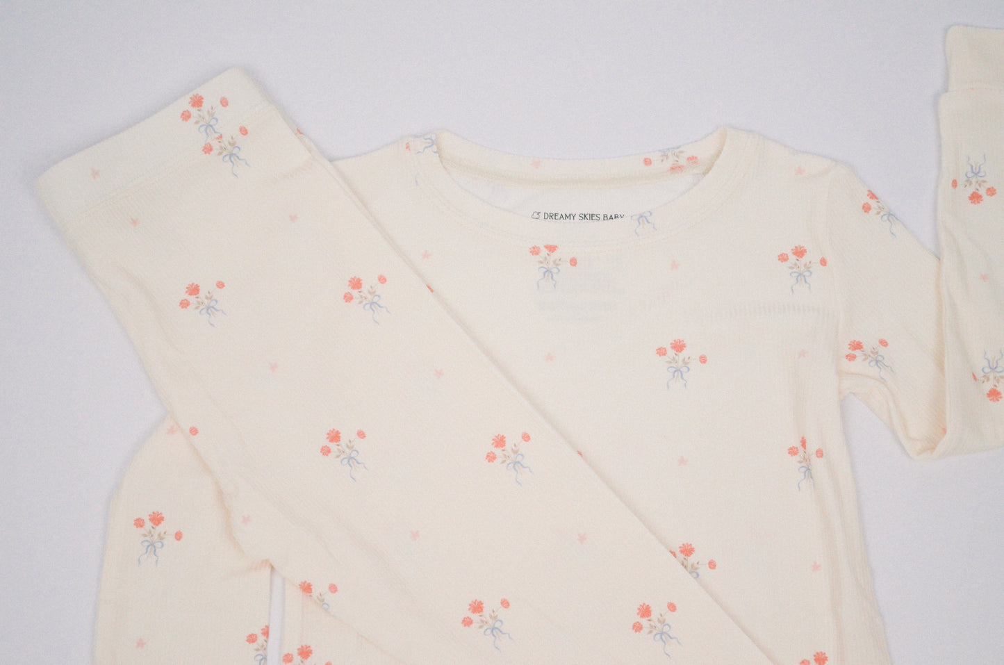 Bowquet Ribbed Bamboo Pajama Set