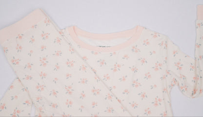 Ellie Floral Ribbed Bamboo Pajama Set