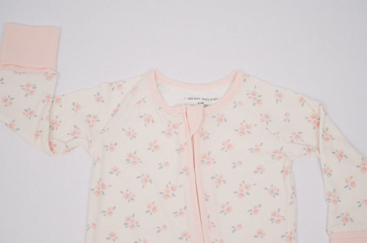 Ellie Floral Ribbed Bamboo Convertible Romper