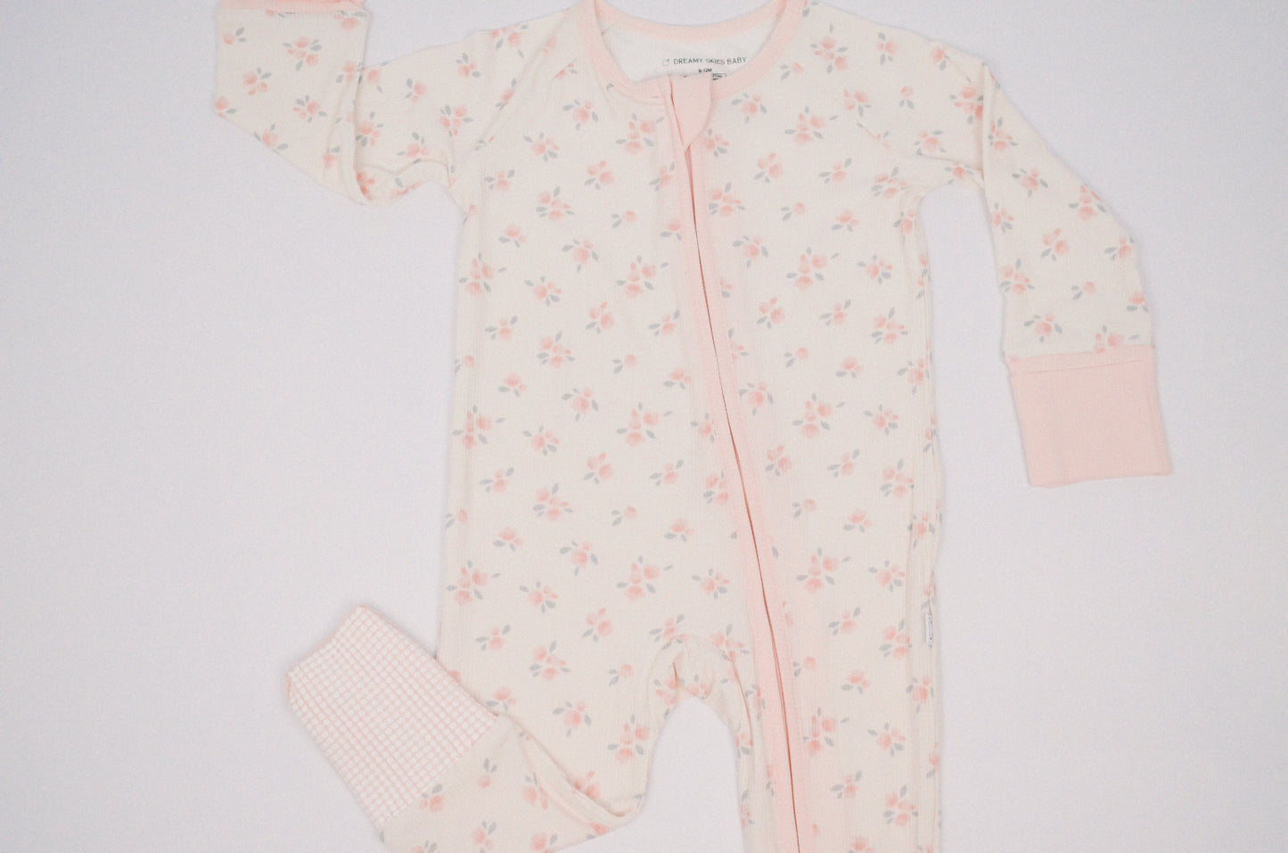 Ellie Floral Ribbed Bamboo Convertible Romper