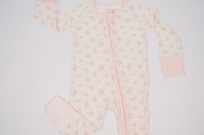 Ellie Floral Ribbed Bamboo Convertible Romper