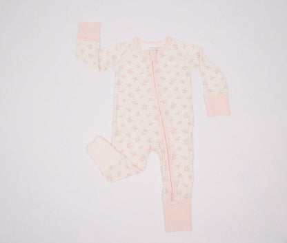 Ellie Floral Ribbed Bamboo Convertible Romper