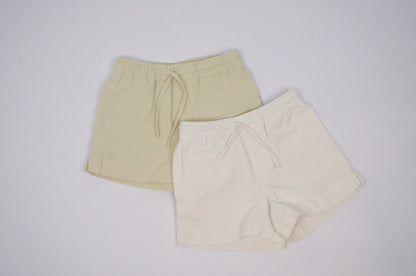 Linen Dock Shorts - White