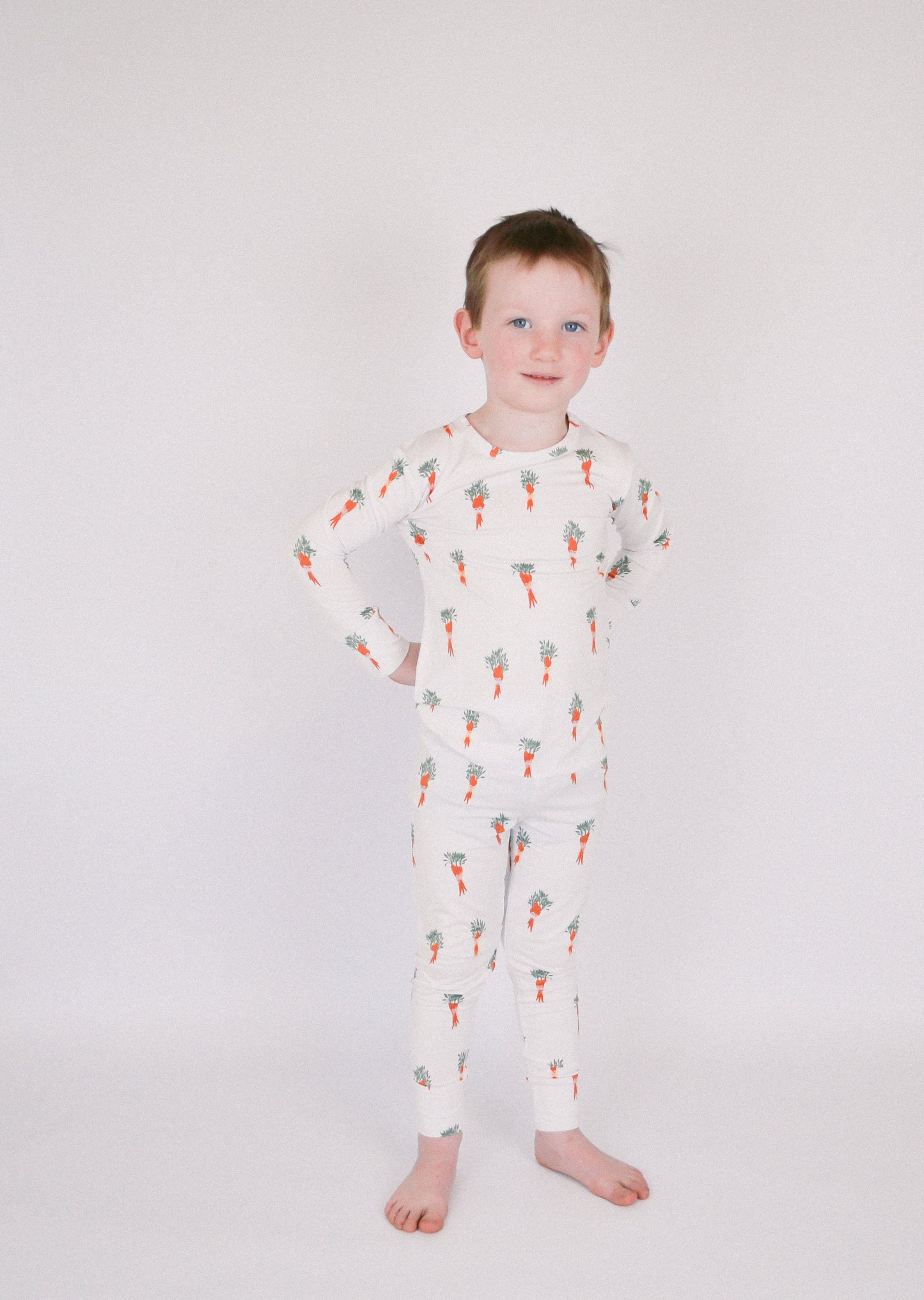 Cuddly Carrots Bamboo Pajama Set