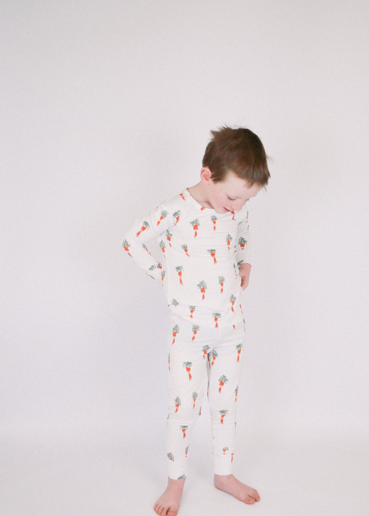Cuddly Carrots Bamboo Pajama Set