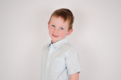Blue Chateau Linen Short Sleeve Shirt