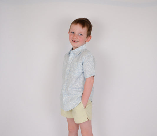 Linen Dock Shorts - Tan