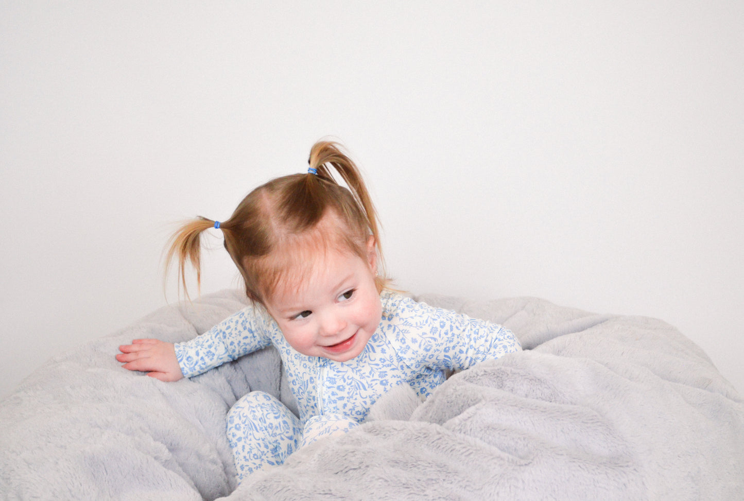 Swedish Floral Zip Pajamas