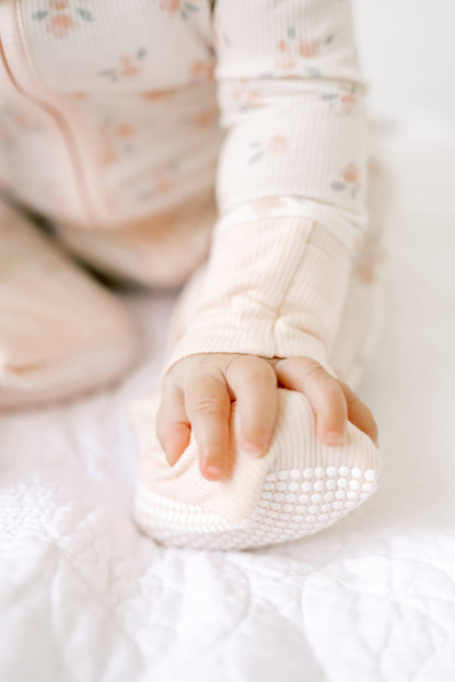 Ellie Floral Ribbed Bamboo Convertible Romper