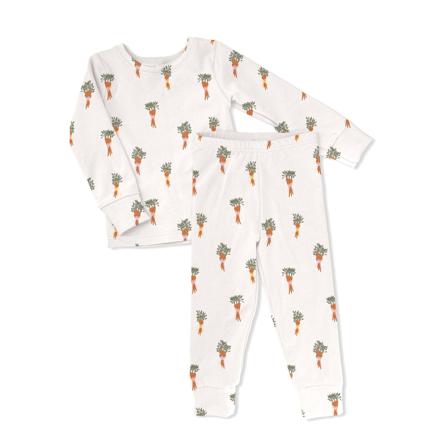 Cuddly Carrots Bamboo Pajama Set