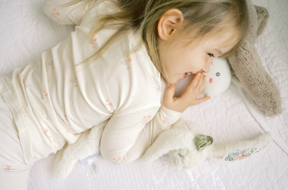 Bowquet Ribbed Bamboo Pajama Set