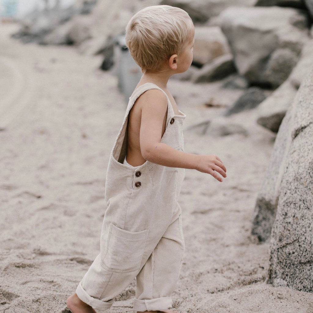 Corduroy Overalls - Oat