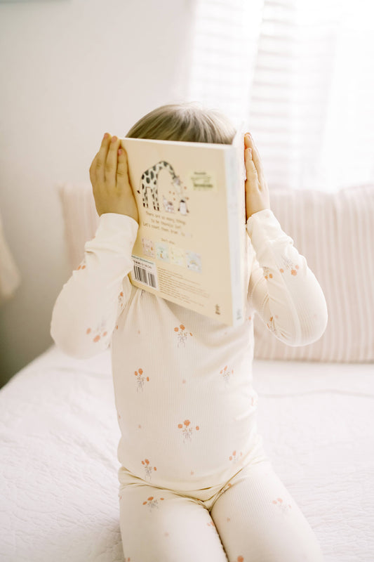 Bowquet Ribbed Bamboo Pajama Set