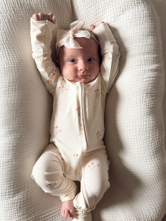 Bowquet Ribbed Bamboo Convertible Romper